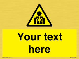 Custom Warning substance or mixture presenting a health hazard